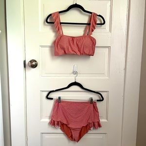 Coral Dot Swimsuit